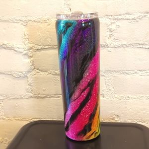 New handmade rainbow tumbler